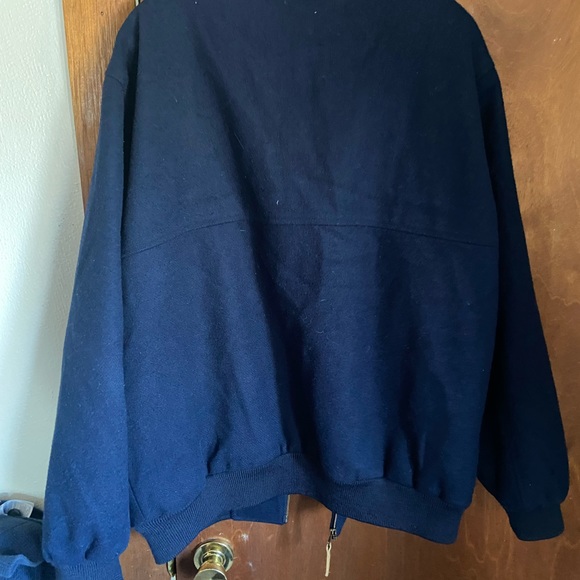 Orvis Men’s Large Wool Navy Jacket Plaid Lined - Picture 9 of 10